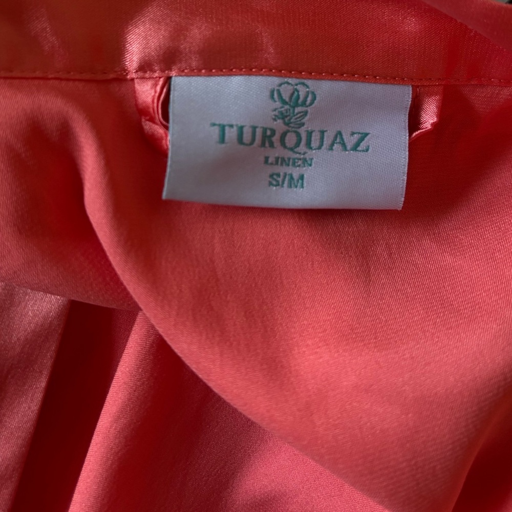 Turquaz Coral Pink Robe - Picture 3 of 3